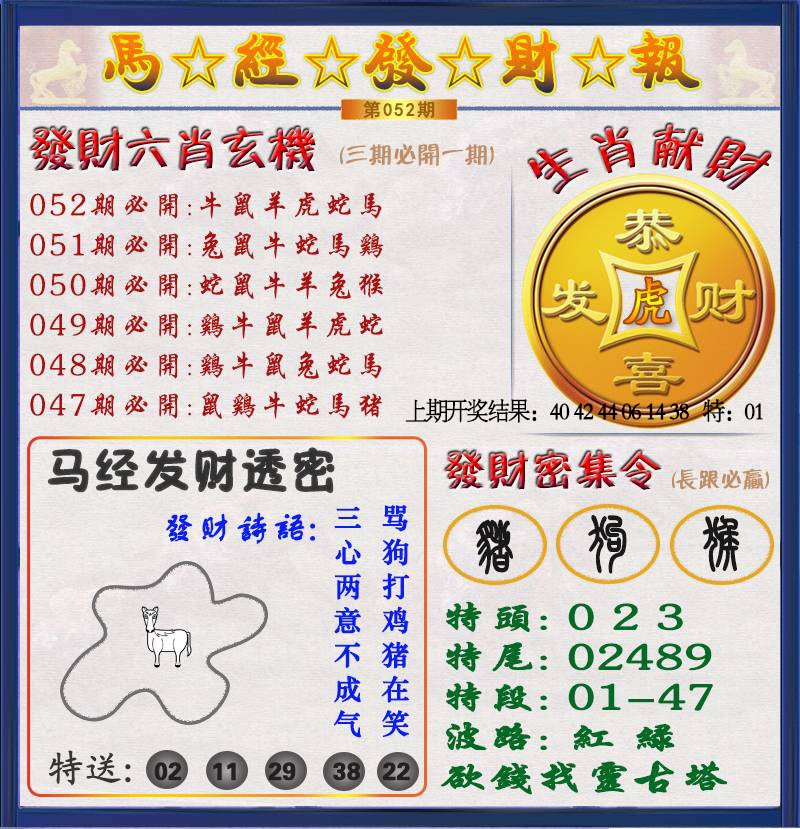 052期发财报[图]