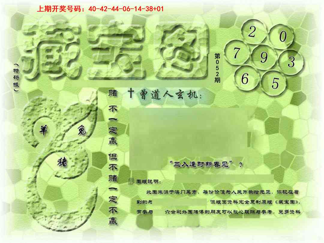 052期假新藏宝图[图]