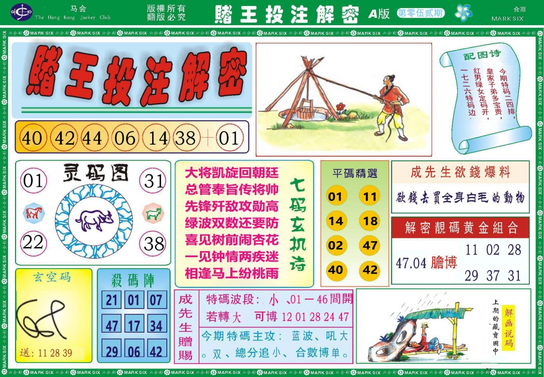 052期赌王投注解密[图]