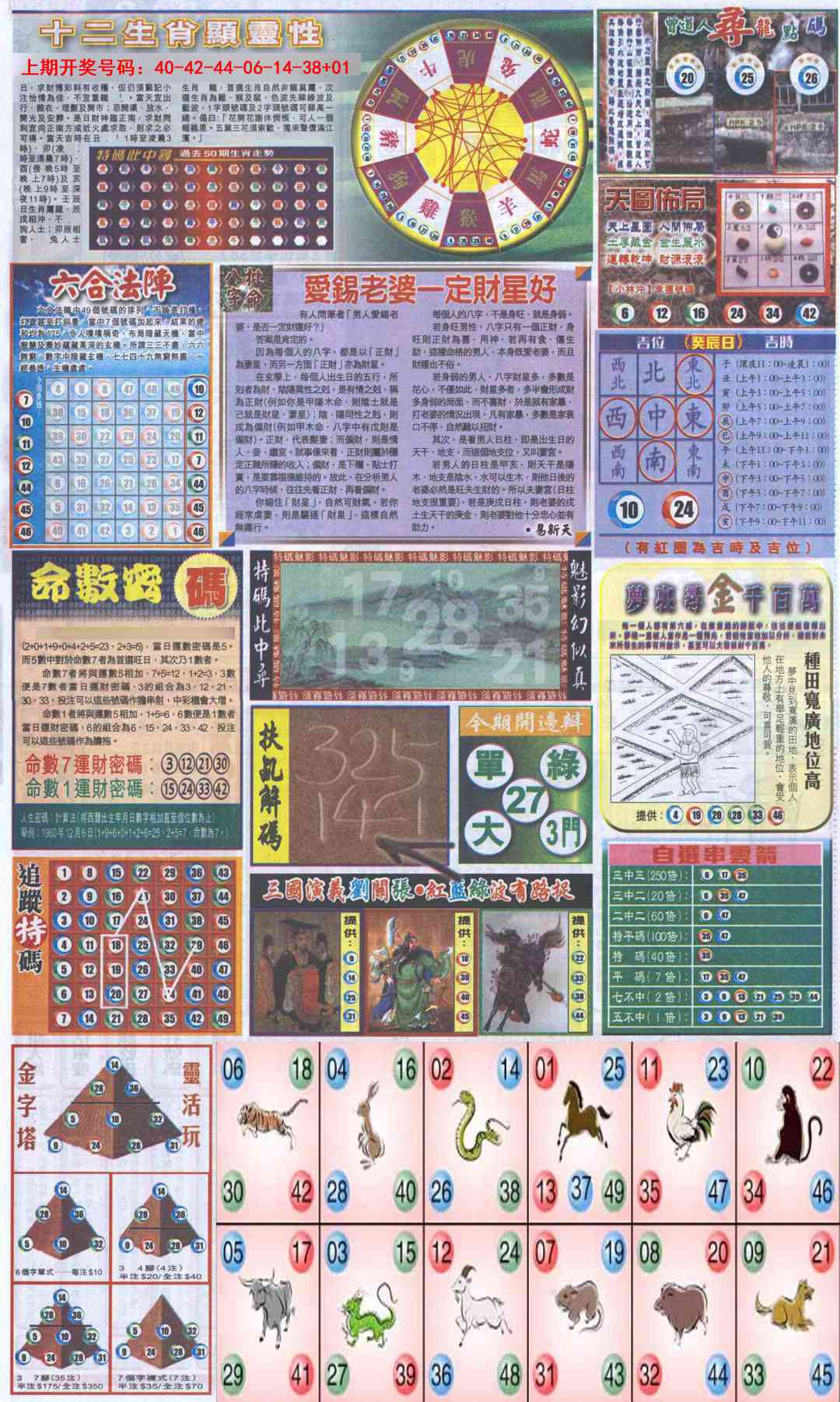 052期新报跑狗-2(背面)[图]