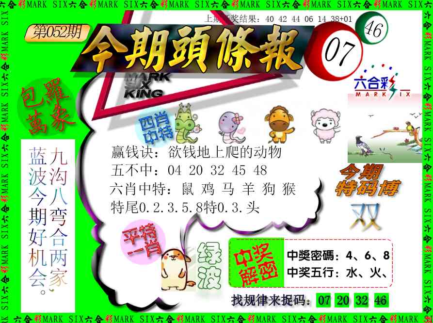 052期今期头条报[图]