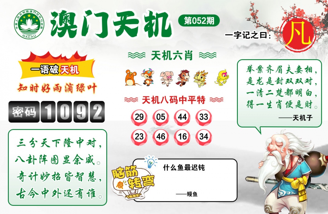 052期澳门天机[图]