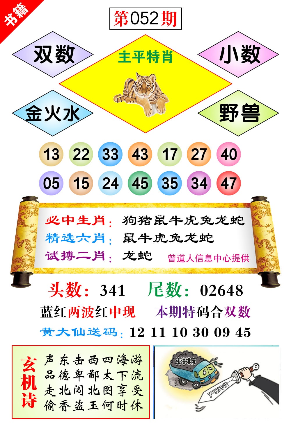 052期澳门济公十八码[图]