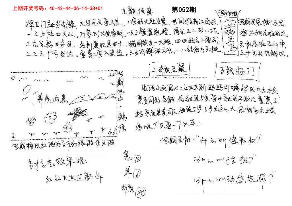 052期手写九龙内幕[图]