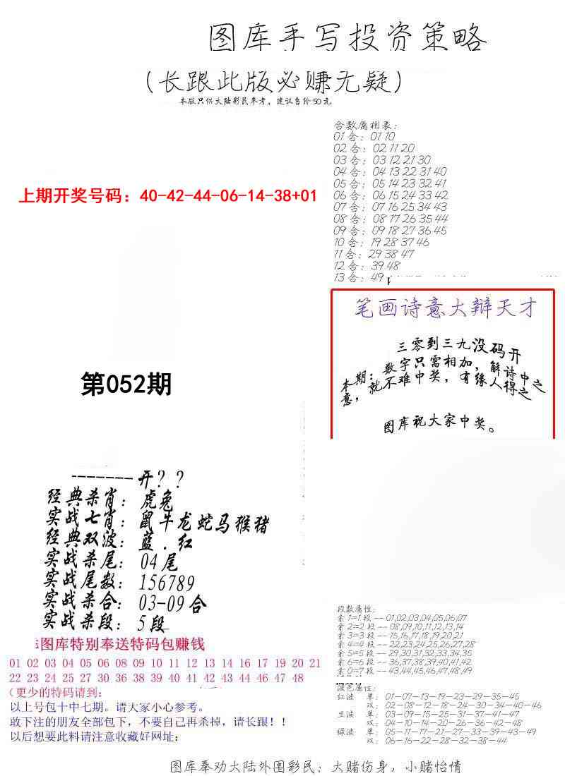 052期手写投资策略[图]