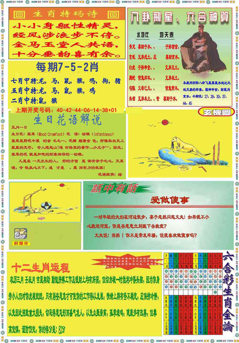 052期九龍马经B(推荐)[图]