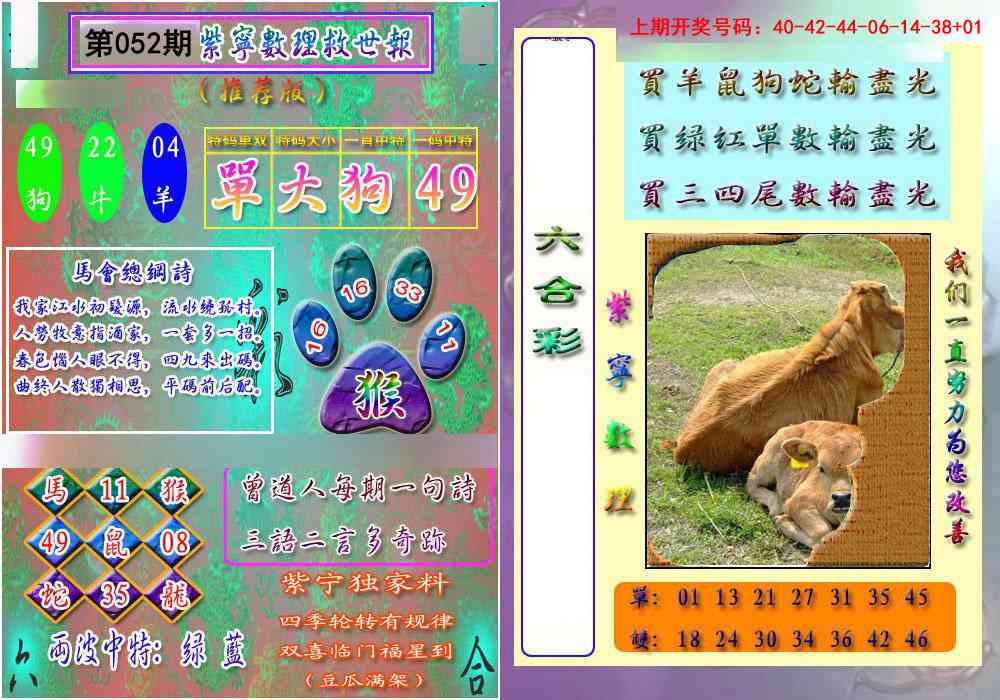 052期数理救世报[图]