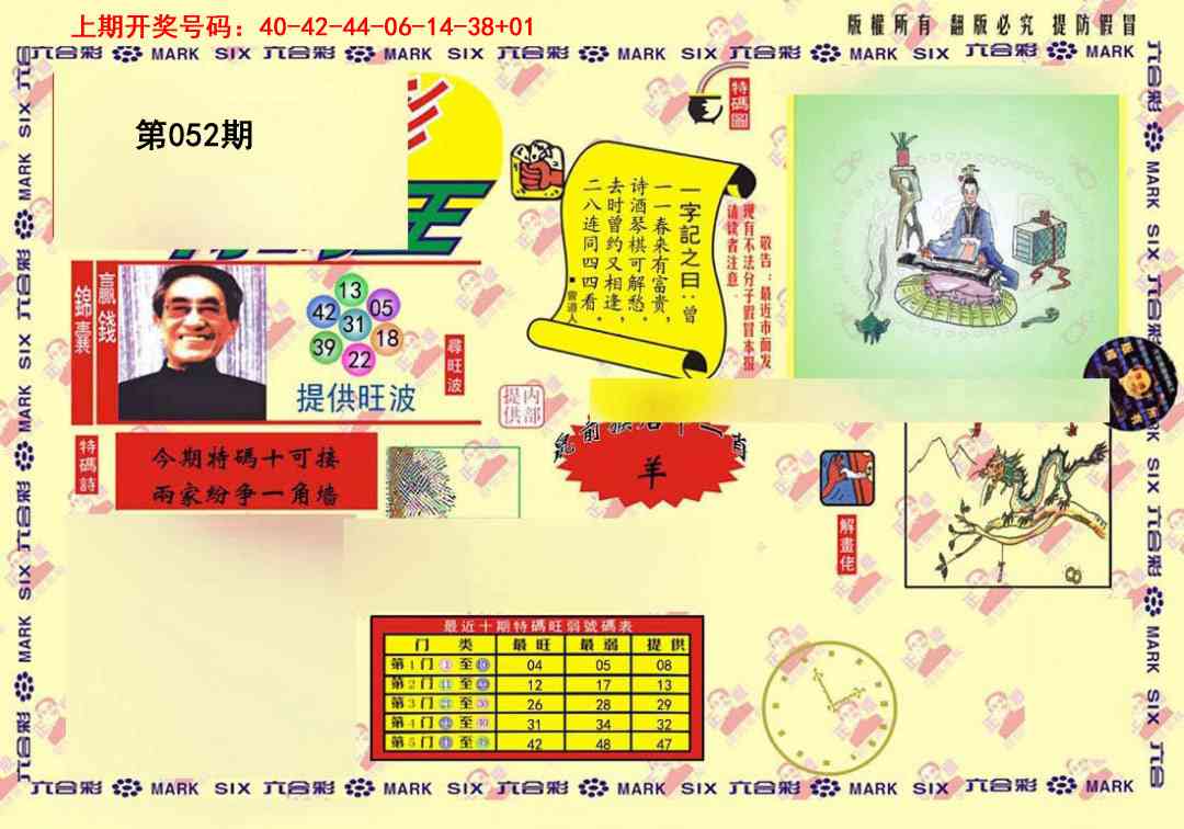 052期心水特码(信封)[图]