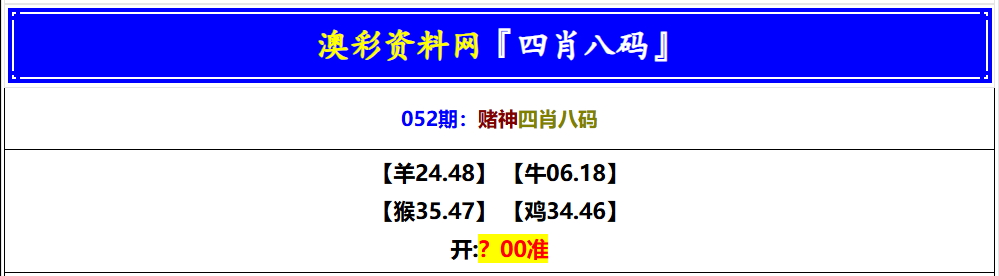052期赌神四肖八码[图]